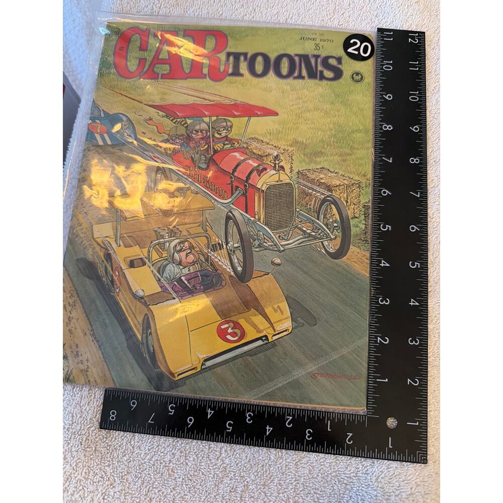 CARtoons Magazine #53 June 1970 Petersen Racing Hot Rods Humor Comic Vintage - Picture 9 of 9